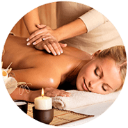 woman massaging